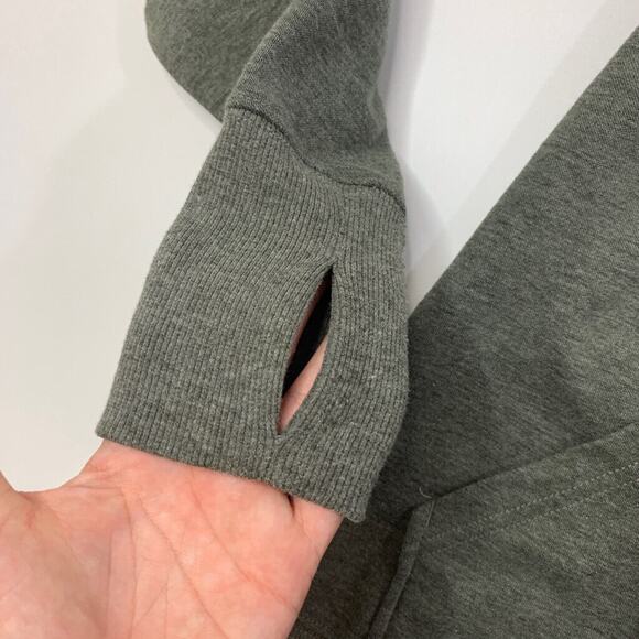 Burton Hoodie Womens S Small Grizzly Grey Colombo DryRide Thumbholes Sweatshirt - Picture 6 of 12